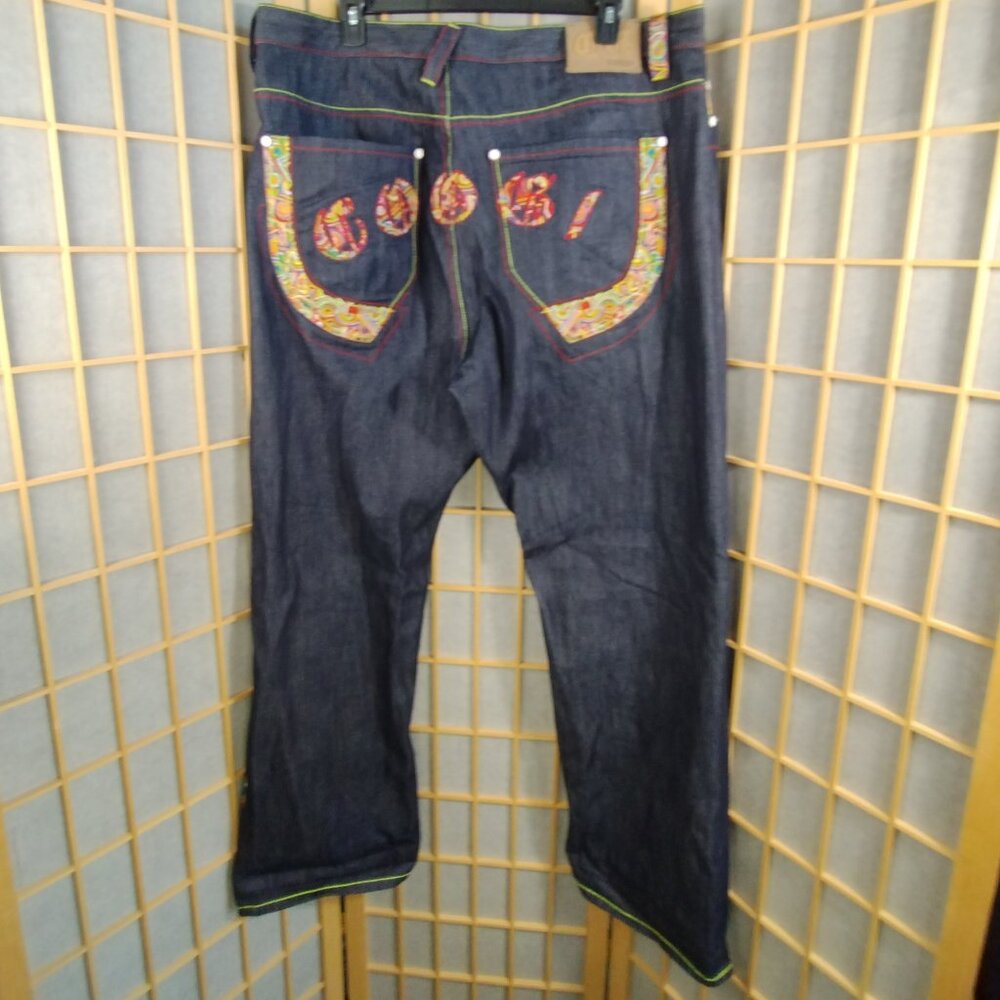 Coogi Embroidered  Spell Out Baggy Jeans Size 44